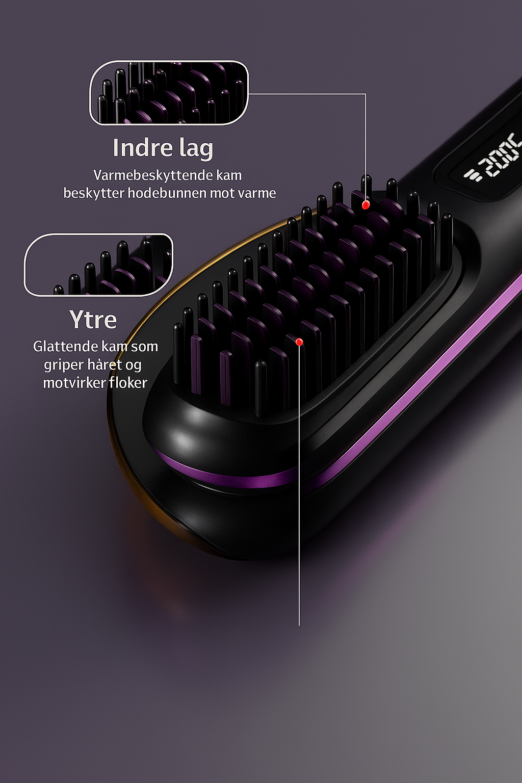 GlattPro™ Elektrisk Rettebørste