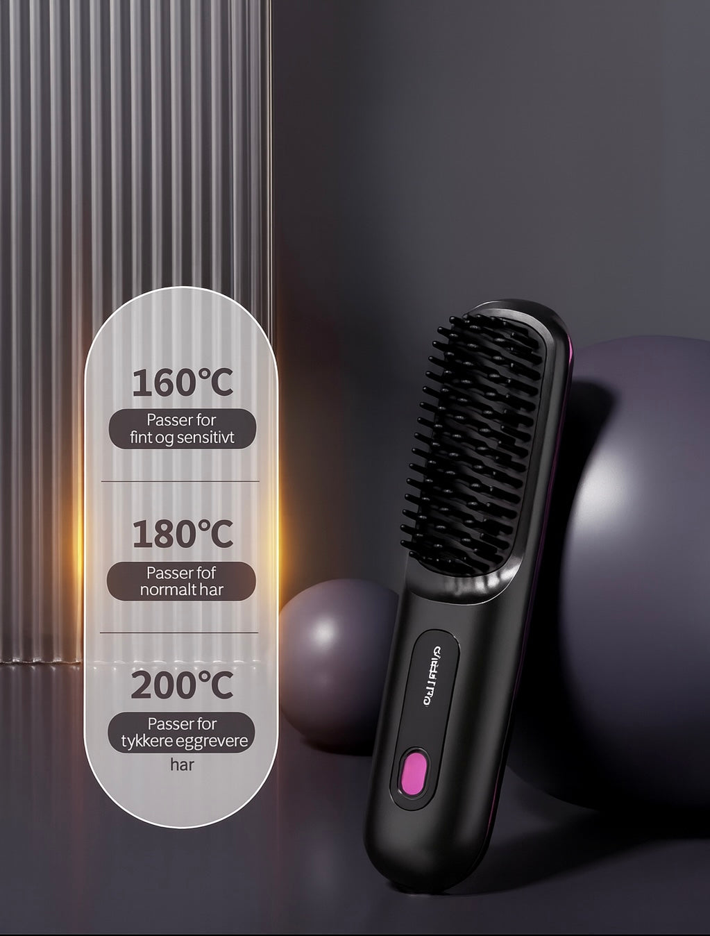 GlattPro™ Elektrisk Rettebørste